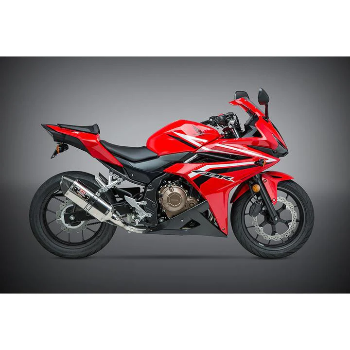 Yoshimura Honda Cbr500R 16-18/Cb500F 16-18 R-77 Stainless Slip-On Exhaust, W/ Stainless Muffler - Image 2