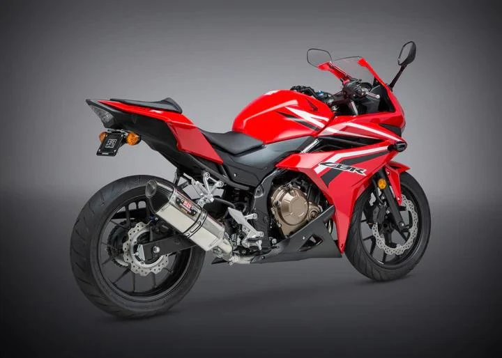 Yoshimura Honda Cbr500R 16-18/Cb500F 16-18 R-77 Stainless Slip-On Exhaust, W/ Stainless Muffler - Image 3