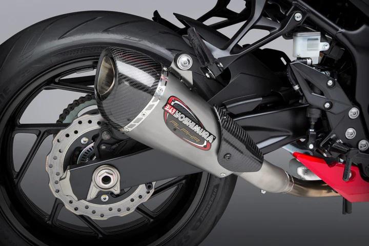 Yoshimura Suzuki GSX-S750/Z 18-21 Alpha T Stainless Slip-On Exhaust, W/ Stainless Muffler - Image 2