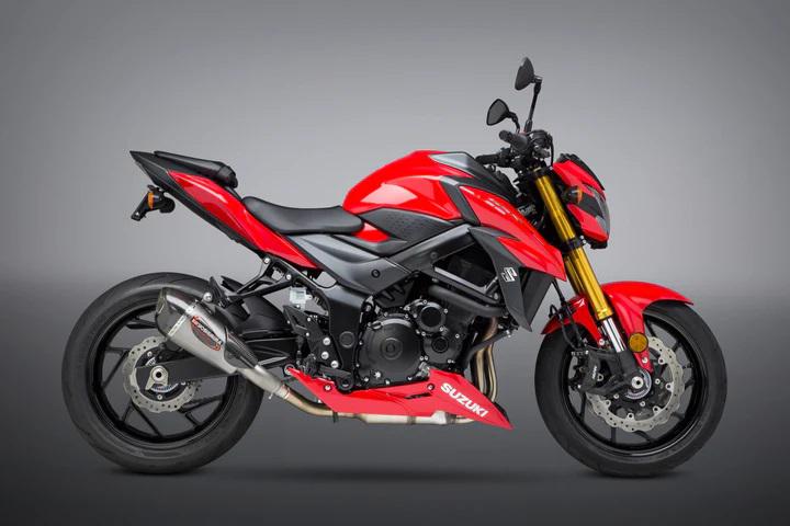 Yoshimura Suzuki GSX-S750/Z 18-21 Alpha T Stainless Slip-On Exhaust, W/ Stainless Muffler - Image 3